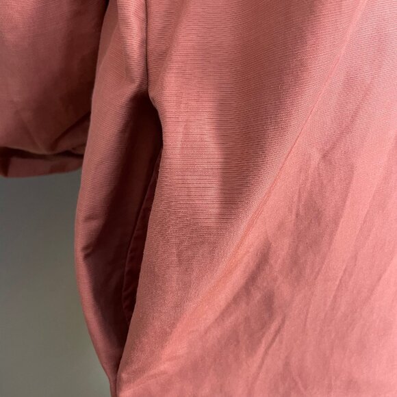 COS Dress Terracotta Brown Tunic Puff Sleeve Oversized Fit Women US Medium EU 42 - Picture 11 of 13